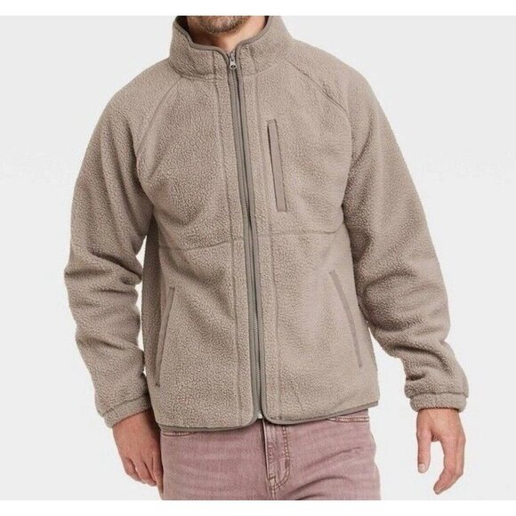 Goodfellow & Co. Other - Gray High Pile Fleece Zip-up Sweatshirt jacket - Goodfellow & Co. Men's S